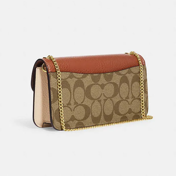 Túi Đeo Chéo Nữ Coach Morgan Crossbody In Signature Leather CF475 Màu Nâu - Túi xách - Vua Hàng Hiệu