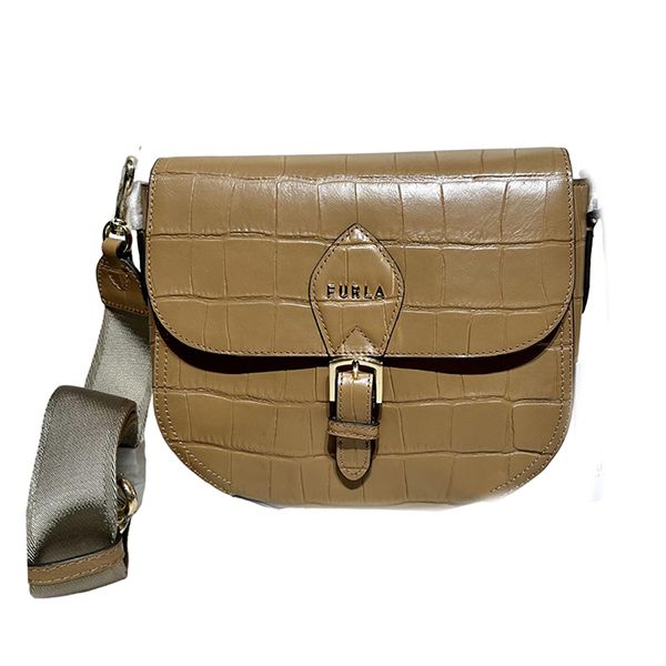 Túi Đeo Chéo Nữ Furla Urania Mini Bandoliera WB00390 K00000 Màu Nâu - Túi xách - Vua Hàng Hiệu
