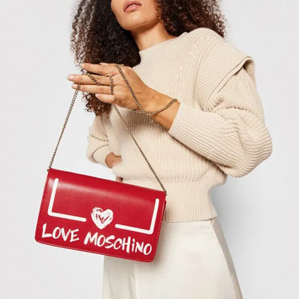 Túi Đeo Vai Nữ Love Moschino JC4289PP0DKE150A Màu Đỏ - Túi xách - Vua Hàng Hiệu