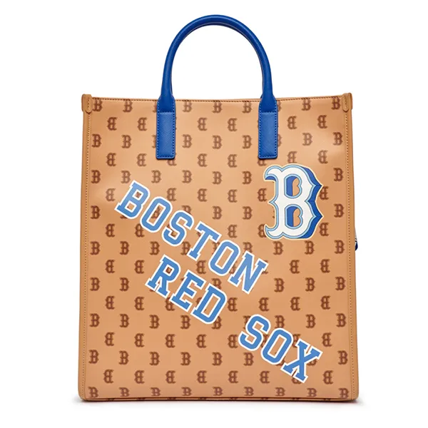 Túi Tote MLB Monotive Coated Boston Red Sox 3AORM053N-43SAS Màu Nâu - Túi xách - Vua Hàng Hiệu