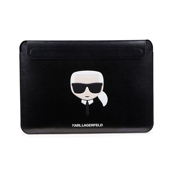 Vỏ Bọc Laptop Karl Lagerfeld Logo MacBook Computer Sleeve 13 Inch Màu Đen - Phụ Kiện Công Nghệ - Vua Hàng Hiệu