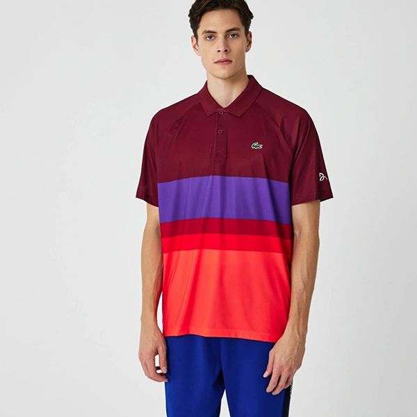 Áo Polo Nam Lacoste Men's Sport x Novak Djokovic Breathable Stretch Regular Fit Polo DH6959 - WT0 Màu Đỏ Đô/Cam Size 2 - Thời trang - Vua Hàng Hiệu