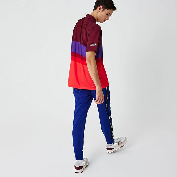 Áo Polo Nam Lacoste Men's Sport x Novak Djokovic Breathable Stretch Regular Fit Polo DH6959 - WT0 Màu Đỏ Đô/Cam Size 2 - Thời trang - Vua Hàng Hiệu