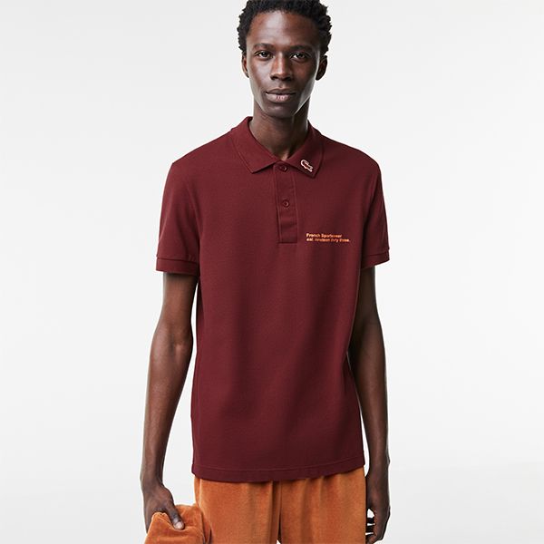 Áo Polo Nam Lacoste Regular Fit Red Polo Shirt PH0088 ZS1 Màu Đỏ Mận Size 5 - Thời trang - Vua Hàng Hiệu