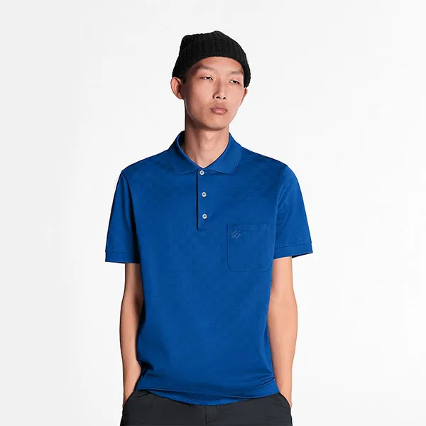 Áo Polo Nam Louis Vuitton LV Damier 1A5VOU Màu Xanh CoBan - Thời trang - Vua Hàng Hiệu