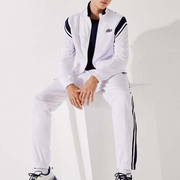 Bộ Quần Áo Gió Nam Lacoste Sport Lightweight Contrast Tracksuit Men's WH6962-522 Màu Trắng Size 3 - Thời trang - Vua Hàng Hiệu