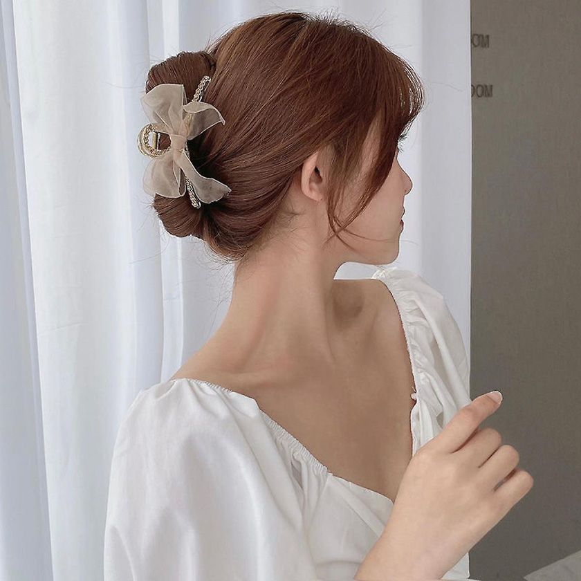 15+ cách búi tóc bằng kẹp càng cua chuẩn nàng thơ