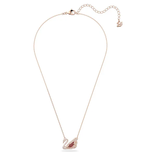 Dây Chuyền Nữ Swarovski Dancing Swan Necklace Swan, Red, Rose Gold-Tone Plated 5614123 Màu Vàng Hồng - Trang sức - Vua Hàng Hiệu