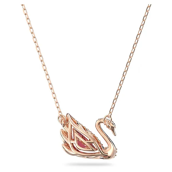 Dây Chuyền Nữ Swarovski Dancing Swan Necklace Swan, Red, Rose Gold-Tone Plated 5614123 Màu Vàng Hồng - Trang sức - Vua Hàng Hiệu