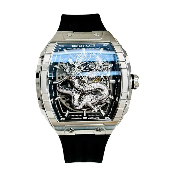 Đồng Hồ Nam Bonest Gatti Ghost Dragon Star Silver Màu Đen - Đồng hồ - Vua Hàng Hiệu