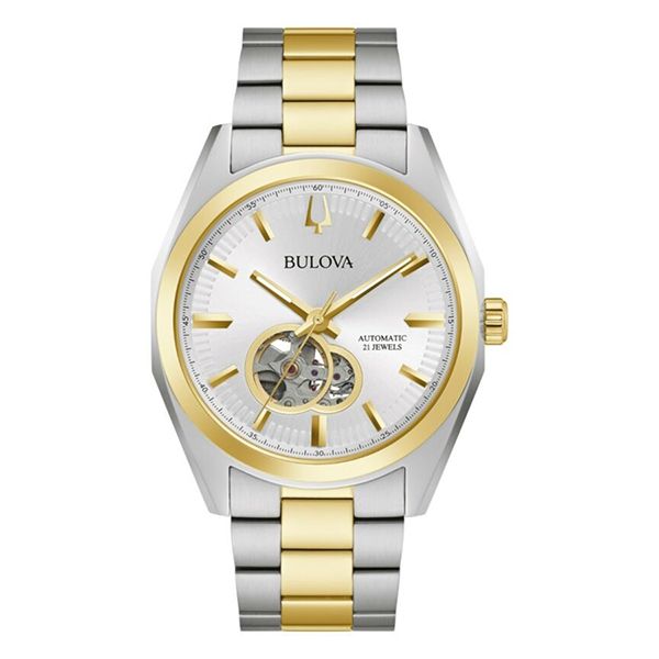 Đồng Hồ Nam Bulova Surveyor Automatic Watch 98A284 Màu Bạc/Gold - Đồng hồ - Vua Hàng Hiệu
