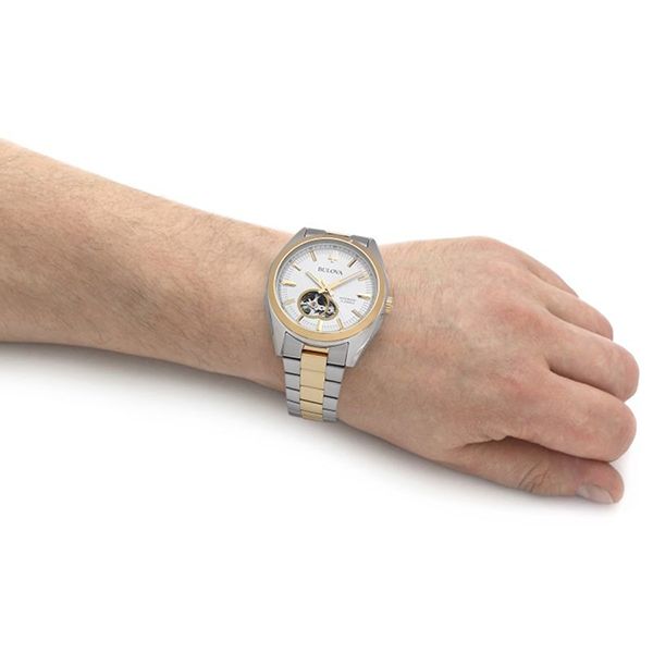 Đồng Hồ Nam Bulova Surveyor Automatic Watch 98A284 Màu Bạc/Gold - Đồng hồ - Vua Hàng Hiệu