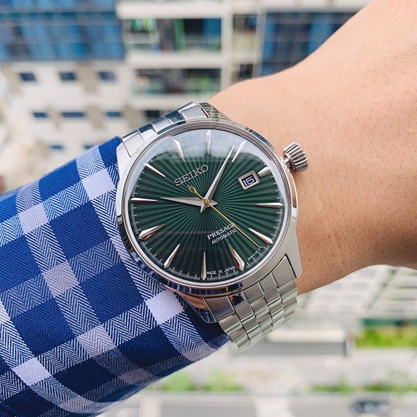 Đồng Hồ Nam Seiko Cocktail SRPE15J1 Màu Xanh Bạc - Đồng hồ - Vua Hàng Hiệu