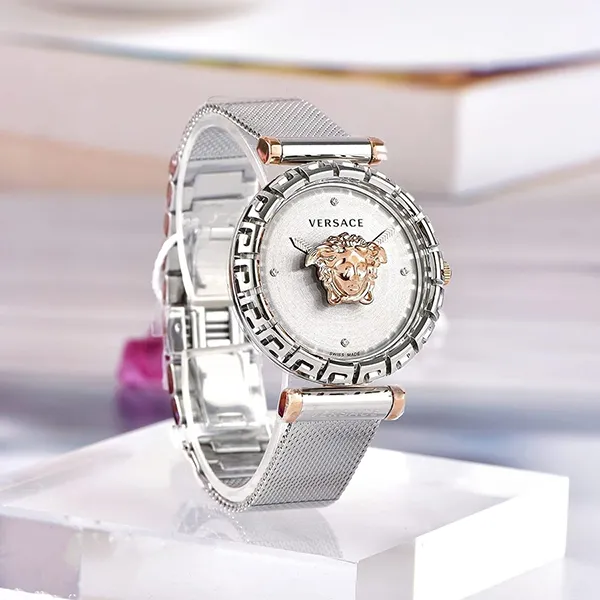 Đồng Hồ Nữ Versace Palazzo Empire Greca Diamond Watch 36mm Màu Bạc - Đồng hồ - Vua Hàng Hiệu
