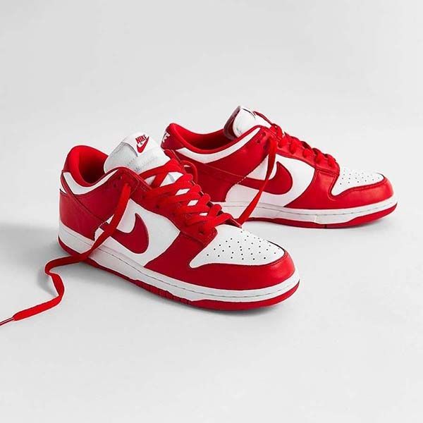 Giày Sneaker Nam Nike Dunk Low University Red (2020) CU1727-100 Màu Đỏ Trắng Size 41 - Giày - Vua Hàng Hiệu