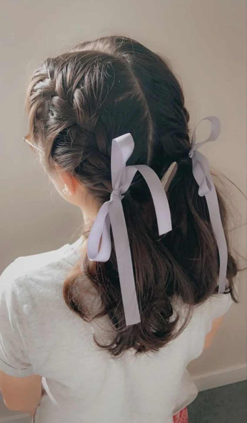 Bắt trend 24 kiểu tóc với dây ruy băng sành điệu như GenZ