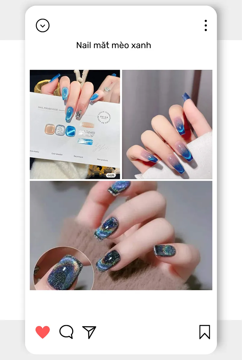 99+ mẫu nail mắt mèo đẹp, sang chảnh cho nàng