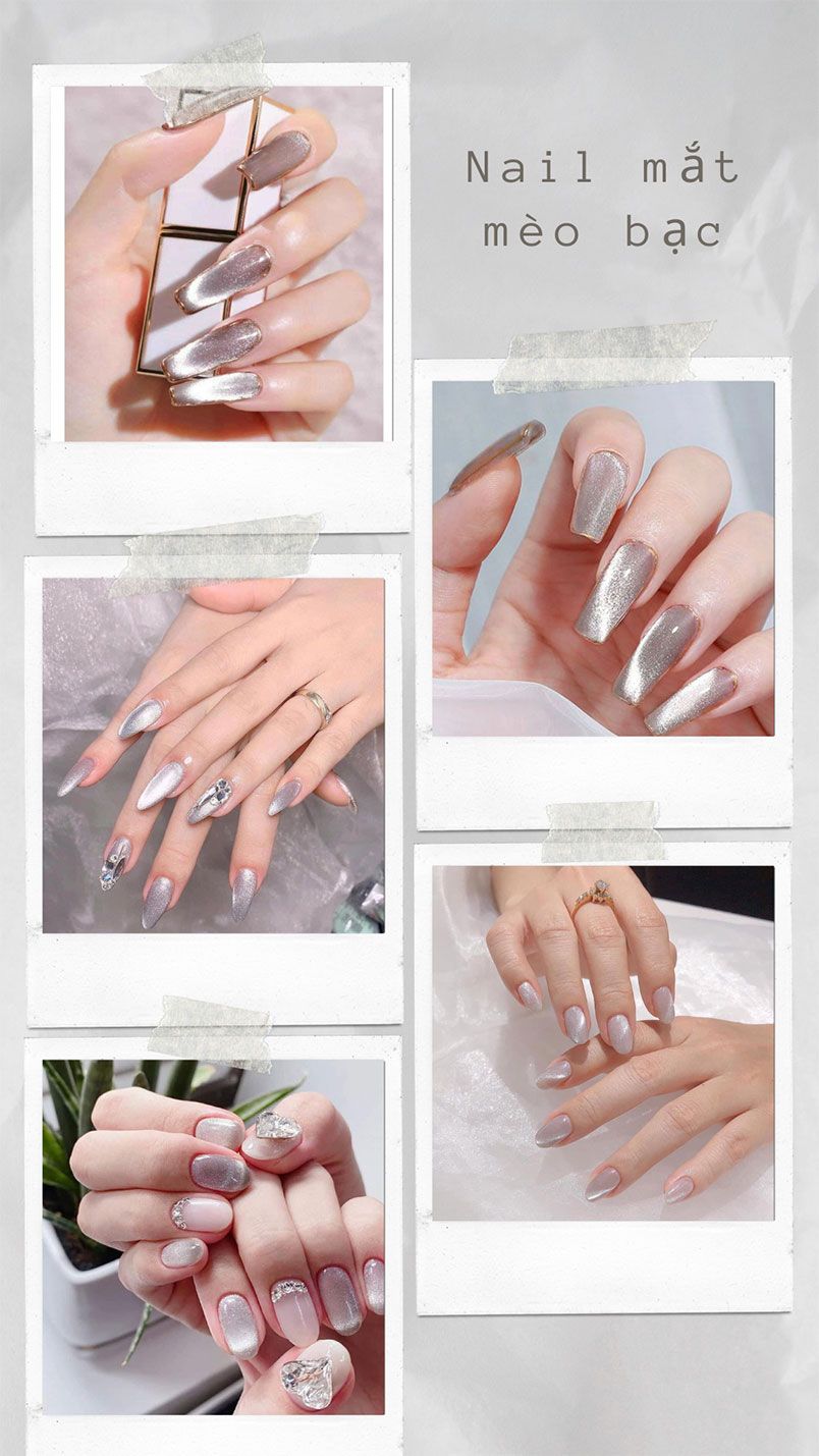 99+ mẫu nail mắt mèo đẹp, sang chảnh cho nàng
