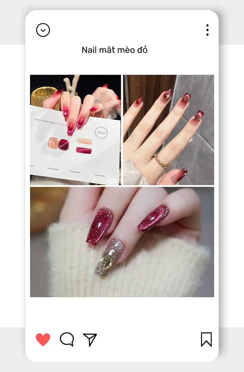99+ mẫu nail mắt mèo đẹp, sang chảnh cho nàng
