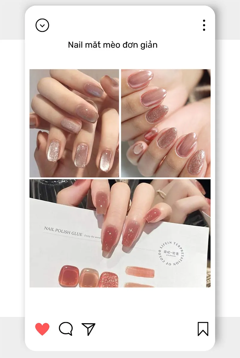 99+ mẫu nail mắt mèo đẹp, sang chảnh cho nàng