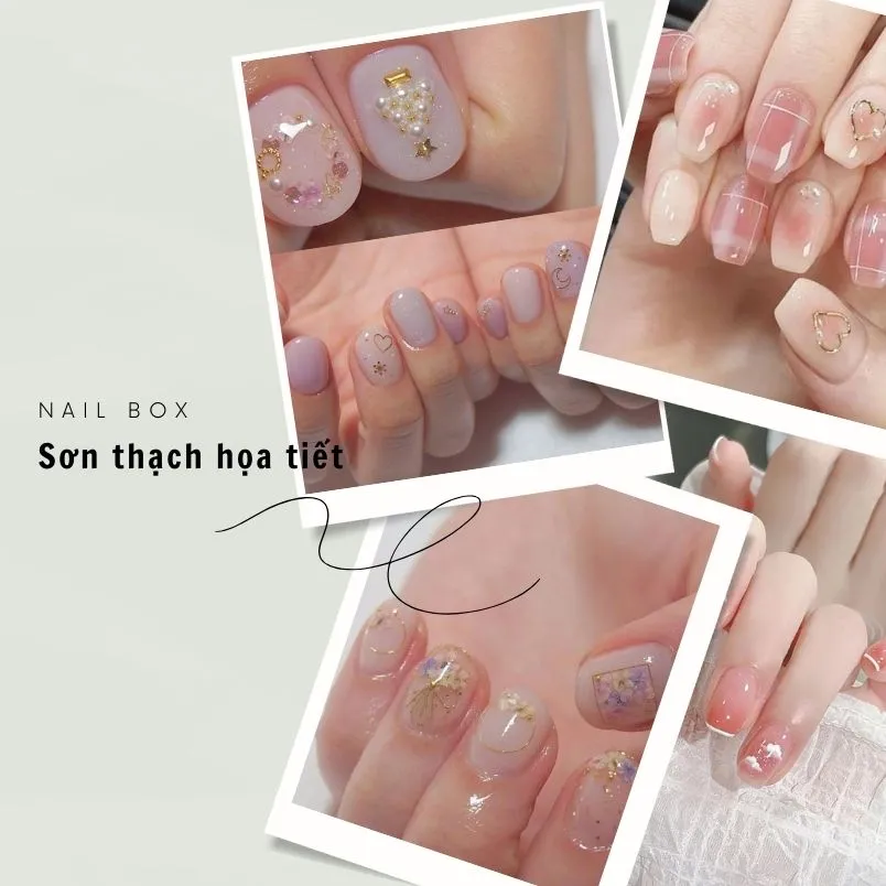 50+ mẫu nail sơn thạch đính đá cực mê nàng nên thử