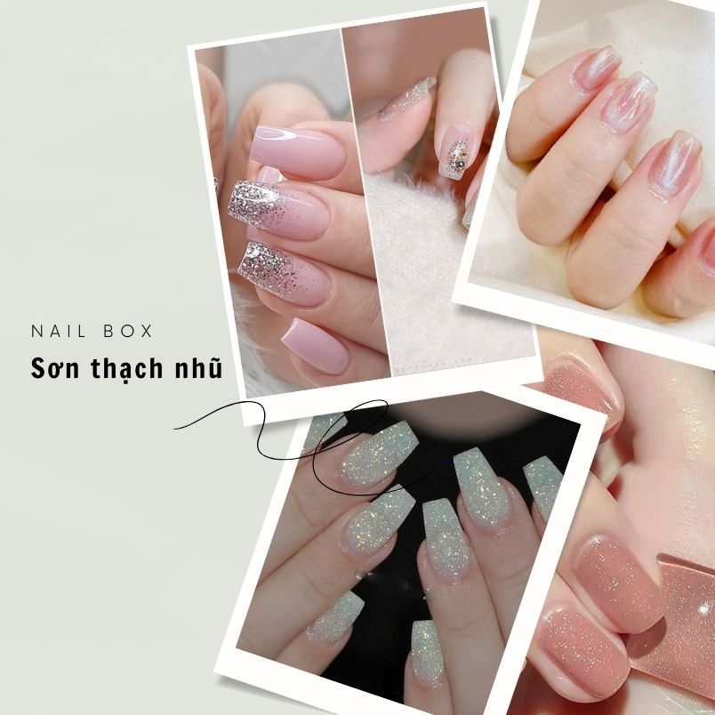 50+ mẫu nail sơn thạch đính đá cực mê nàng nên thử