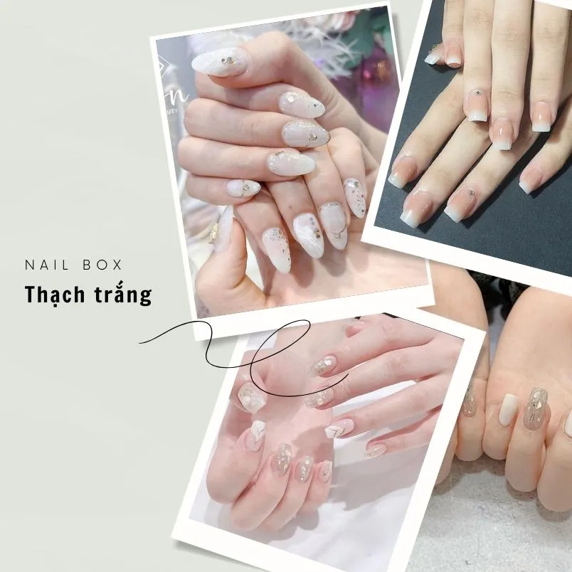 50+ mẫu nail sơn thạch đính đá cực mê nàng nên thử