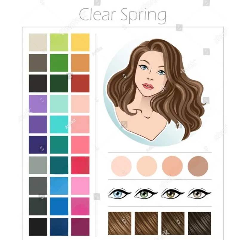 Bảng màu Personal color Spring: Gợi ý layout makeup và phối đồ