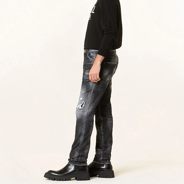 Quần Jean Nam Dsquared2 Cool Guy Extra Slim Fit Màu Đen Size 52 - Thời trang - Vua Hàng Hiệu