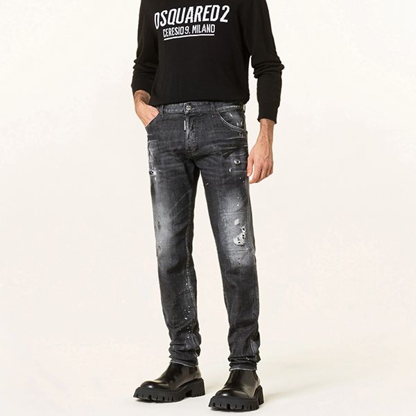 Quần Jean Nam Dsquared2 Cool Guy Extra Slim Fit Màu Đen Size 52 - Thời trang - Vua Hàng Hiệu