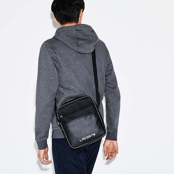 Túi Đeo Chéo Nam Lacoste Men's SPORT Ultimum Lettering Zip Bag NH2225 - 000 Màu Đen - Túi xách - Vua Hàng Hiệu
