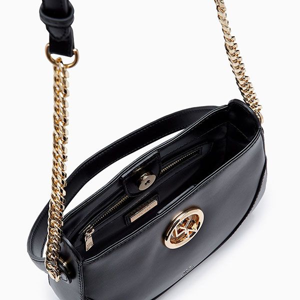 Túi Xách Nữ Lyn Circle Shoulder Bags LL23FBS242 Black Màu Đen - Túi xách - Vua Hàng Hiệu