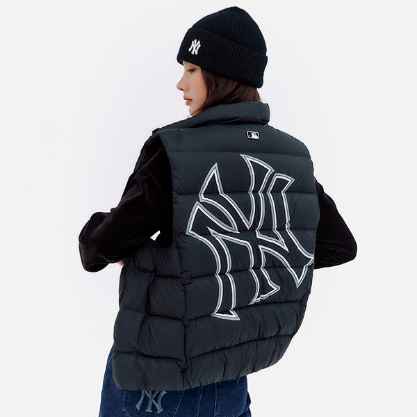 Áo Khoác Phao Ghi Lê MLB logo Mega New York Yankees 3ADVB0336-50BKS Màu Đen - Thời trang - Vua Hàng Hiệu