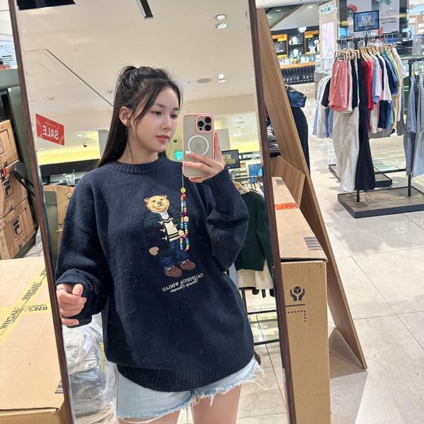 Áo Len WHOAU Sweater Calstate Màu Xanh Navy - Thời trang - Vua Hàng Hiệu