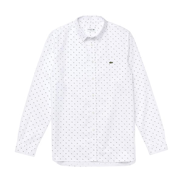 Áo Sơ Mi Dài Tay Nam Lacoste Men's Printed Cotton Poplin Shirt CH6904 522 Màu Trắng Size 41 - Thời trang - Vua Hàng Hiệu