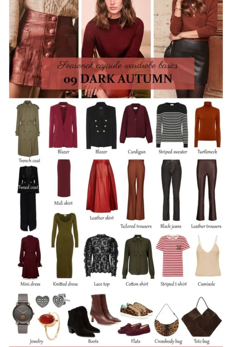 Bảng màu Autumn personal color: Make up và cách phối đồ