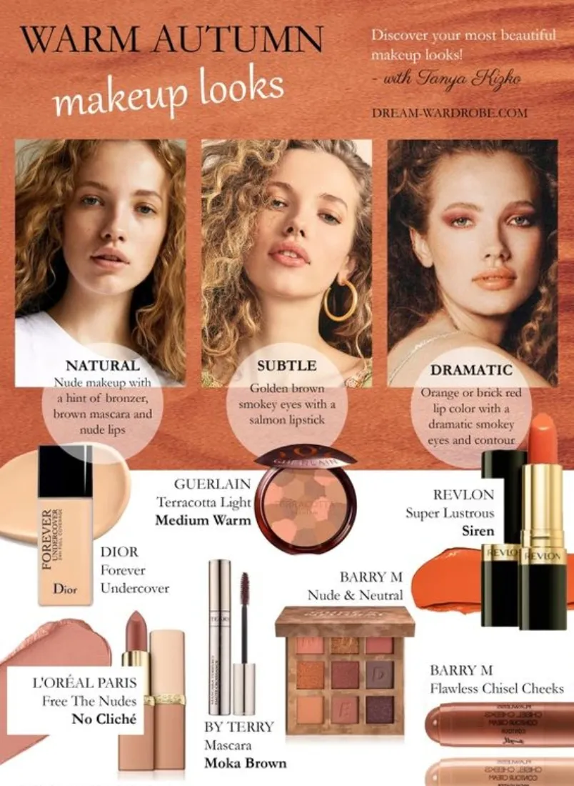 Bảng màu Autumn personal color: Make up và cách phối đồ