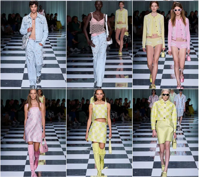 BST Versace Xuân Hè 2025: Barbie thập niên 60 trên sàn runway - 8