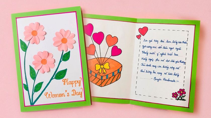 15 cách làm thiệp 20/10 đơn giản và đẹp tặng cho mẹ, cô giáo, chị gái - 7