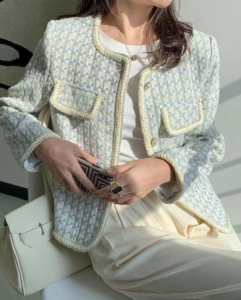 15 cách mix áo dạ tweed dáng ngắn sang chảnh, sành điệu
