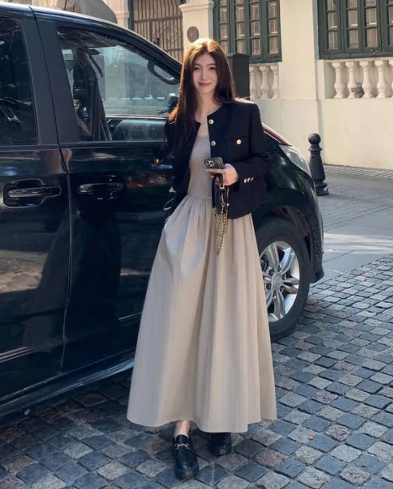 15 cách mix áo dạ tweed dáng ngắn sang chảnh, sành điệu