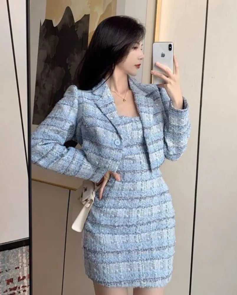 15 cách mix áo dạ tweed dáng ngắn sang chảnh, sành điệu
