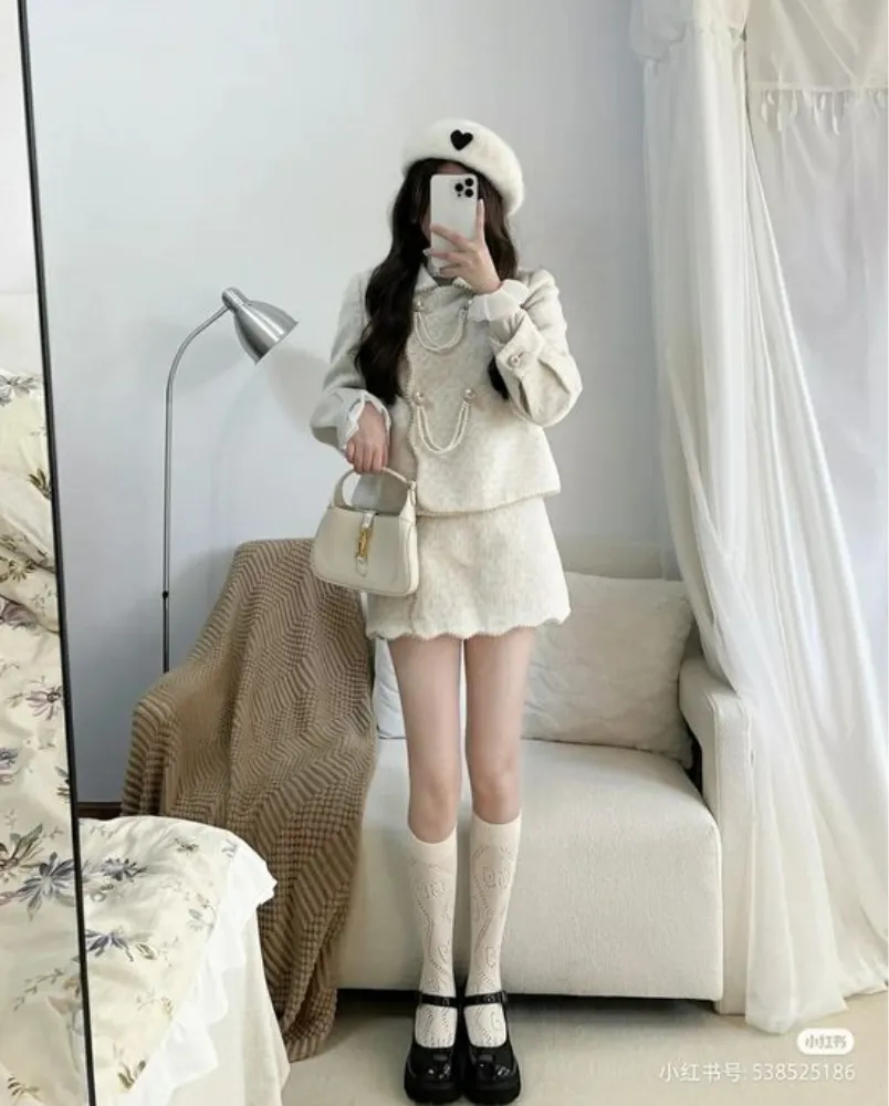 15 cách mix áo dạ tweed dáng ngắn sang chảnh, sành điệu