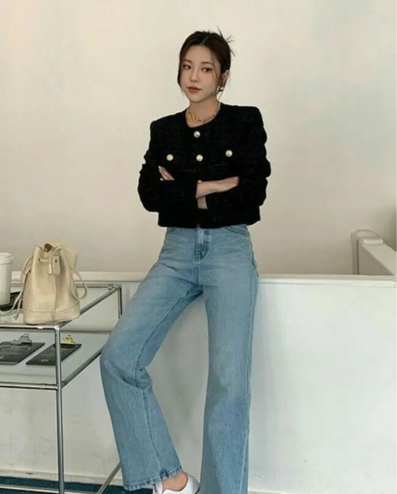 15 cách mix áo dạ tweed dáng ngắn sang chảnh, sành điệu