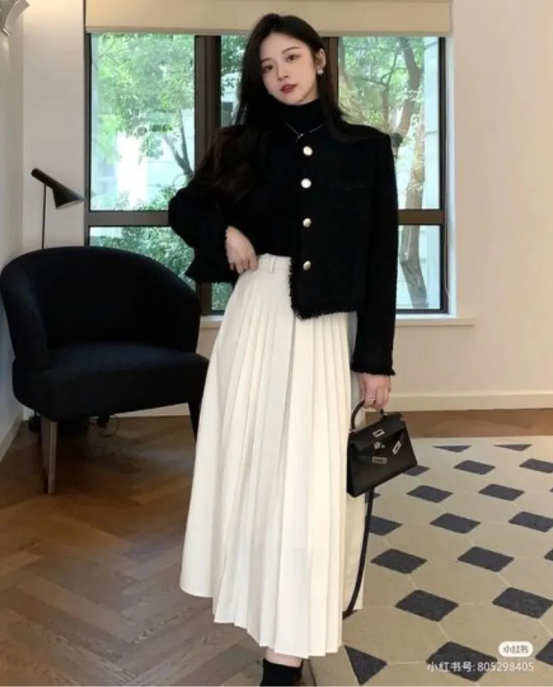 15 cách mix áo dạ tweed dáng ngắn sang chảnh, sành điệu
