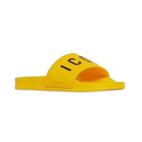 Dép Nam Dsquared2 Icon 3d Print Rubber Slide Màu Vàng Size 41 - Dép - Vua Hàng Hiệu