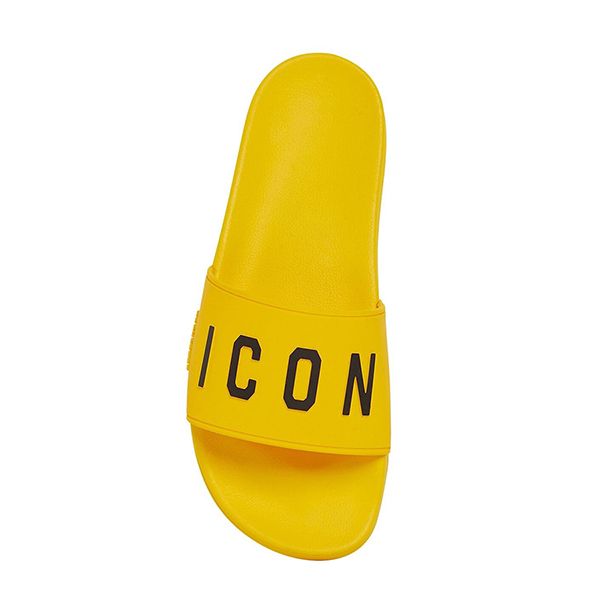 Dép Nam Dsquared2 Icon 3d Print Rubber Slide Màu Vàng Size 41 - Dép - Vua Hàng Hiệu