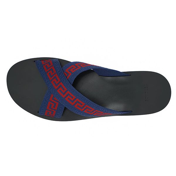 Dép Nam Versace Blue Greca Ribbon Sandals Màu Đen Xanh Size 42 - Dép - Vua Hàng Hiệu