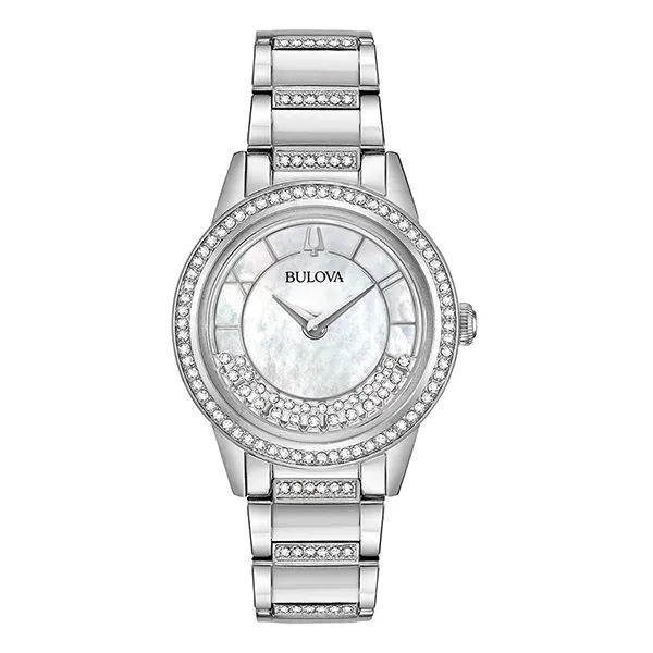 Đồng Hồ Nữ Bulova Classic Crystal Quartz Watch 96L257 Màu Bạc - Đồng hồ - Vua Hàng Hiệu