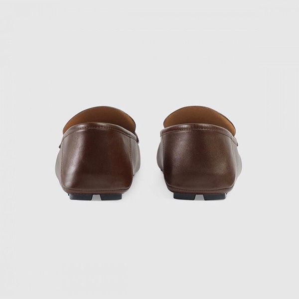 Giày Lười Nam Gucci 473769 Bee Loafers Màu Nâu Size 40.5 - Giày - Vua Hàng Hiệu